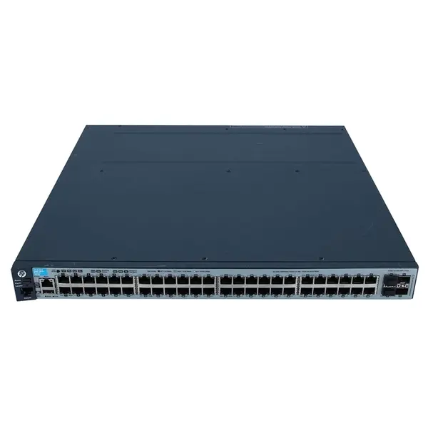 HP J9576A | Aruba 3800 Series 3800-48G-4SFP+ 48 x 10/100/1000Base-T RJ-45 and 4 x 10GbE SFP+ Ports and 1 x Stacking Module Sl...