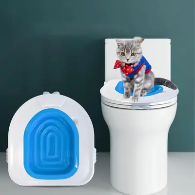 Cat Toilet Trainer, 1 Count Portable Pet Toilet, Pet Potty Training Pad For Home Use