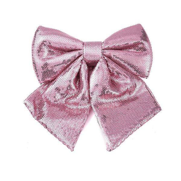 Christmas Plastic Sequin Big Bowknot Pendant Decorations