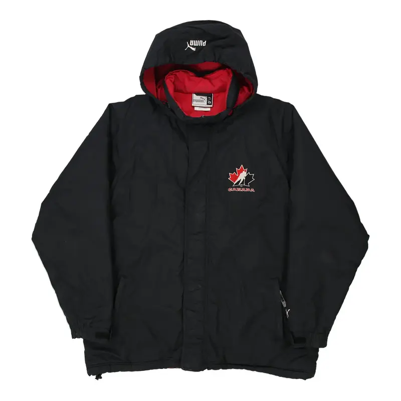 Canada Puma Jacket - Large Black Polyester