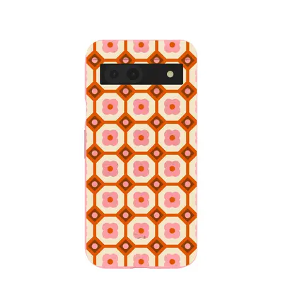 Bubblegum Pink Retro Tiles Google Pixel 8a Case