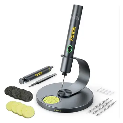 Fanttik T1 Max Cordless Soldering Iron with 7 Second Heating, Auto Sleep Function, 4 Rapid Heating Tips, DC/AC Compatible, an...