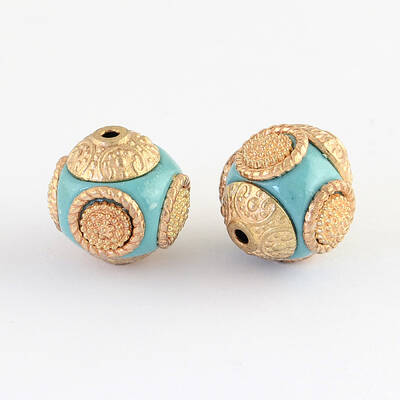 Round Handmade Indonesia Beads