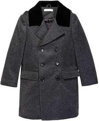 Isaac Mizrahi Boys' Velvet Quilt 2-20 Peacock - Charcoal