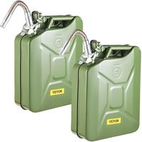 VEVOR Jerry Fuel Can, 5.3 Gallon / 20 L Portable Jerry Gas Can with Flexible Spout System, Rustproof ＆ Heat-resistant Steel...
