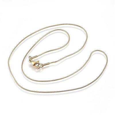 304 Stainless Steel Snake Chain Necklaces