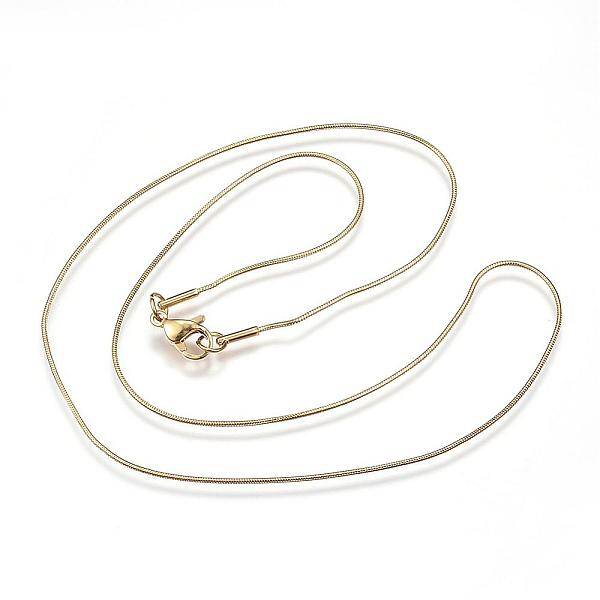 304 Stainless Steel Snake Chain Necklaces