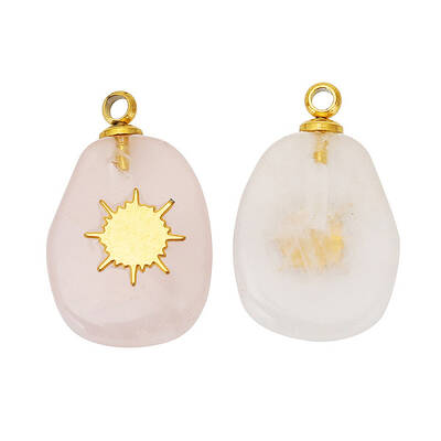 Natural Rose Quartz Pendants