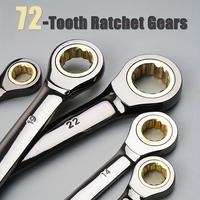 Metric Ratchet Wrench Set, 72-tooth Ratchet Wrench Set, Multipurpose Hand Tool for Motorcycle and Bicycle Maintenance, Anti-r...