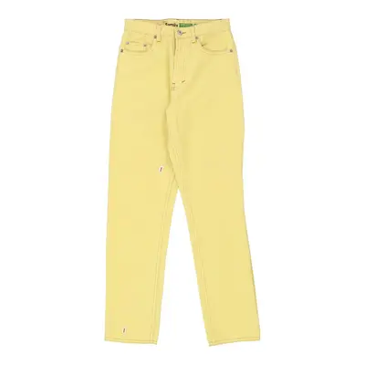 703 Benetton Jeans - 27W UK 8 Yellow Cotton