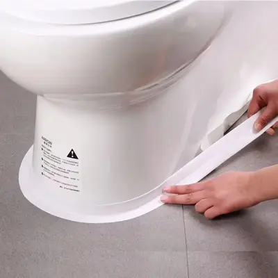 Toilet Sealing Strip, 1 Count Waterproof & Anti-mold Tape, Self Adhesive Durable Sealing Tape, Kitchen Sink & Toilet Sealing...