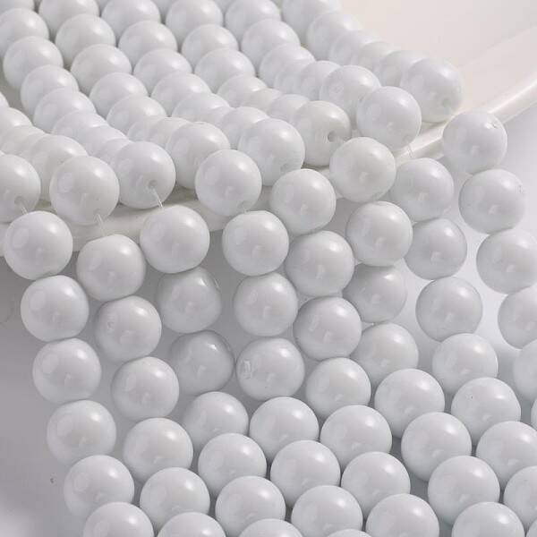 Painted Glass Bead Strands