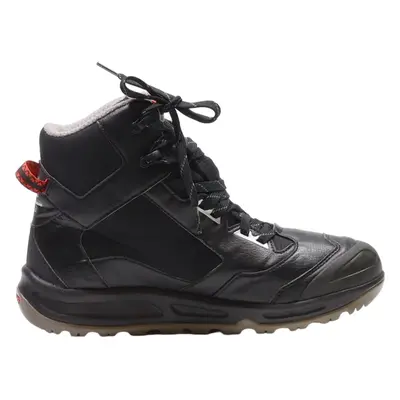 QUECHU Biker Boots Black Leather Womens UK 6.5