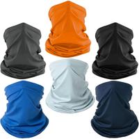 6 Pack Neck Gaiter Balaclava Bandana Gator Face Mask Scart Cover Breathable Sun Protection Headwear for Men Women Protective ...