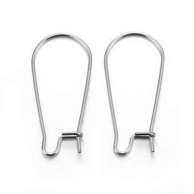 Tarnish Resistant 304 Stainless Steel Hoop Earring Findings