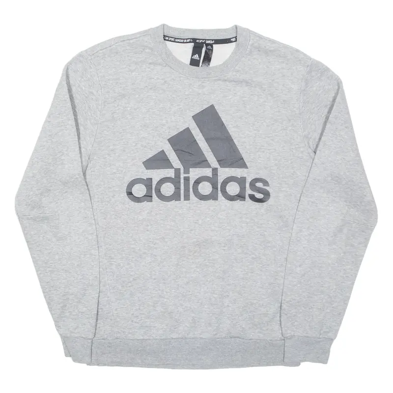 ADIDAS Mens Sweatshirt Grey S