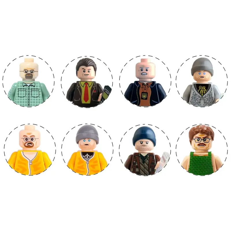 Lab Chemist TV Show Collectible Figure Toy, Custom Miniature Action Figure for Displays, Mini figure Key Chain