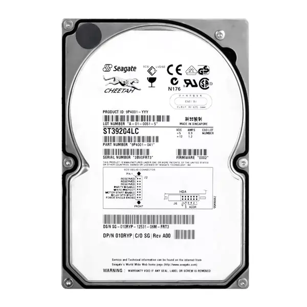 9P4001-041 Seagate 9.1GB Ultra-160 SCSI 10000 3.5-inch 4MB Hard Drive