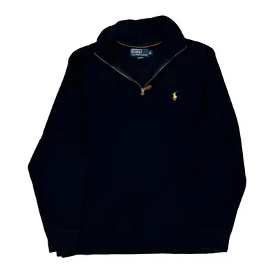 Polo By Ralph Lauren 1/4 Zip - Medium Navy Cotton