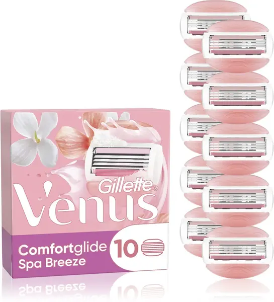 Gillette Venus Comfortglide Spa Breeze Replacement Blades 10 Pieces