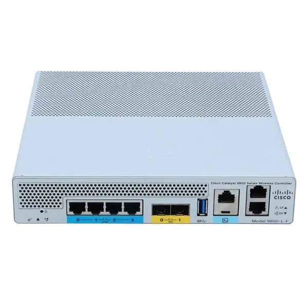C9800-L-C-K-9 Cisco Catalyst 9800-L 802.11ax 4-Ports SFP+ 4-Ports RJ-45 Rack-mountable 1U Wi-Fi 6 Wireless Controller