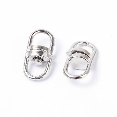 Alloy Double Eye Swivel Clasps