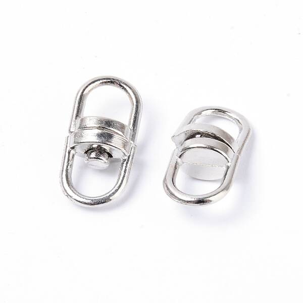 Alloy Double Eye Swivel Clasps