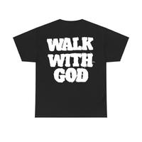 Walking with God T-Shirt - Monogram T-shirt, 100% cotton, fashion T-shirts for men and women, casual streetwear, unisex cloth...