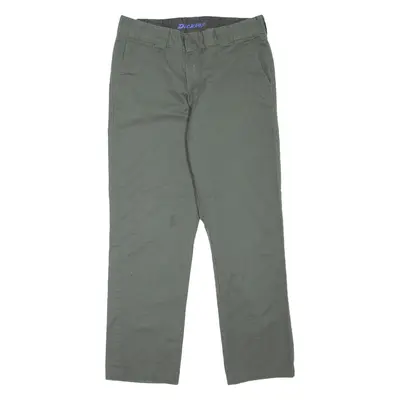 DICKIES Workwear Womens Trousers Green Slim Tapered W32 L29