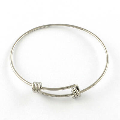 Tarnish Resistant Adjustable 201 Stainless Steel Expandable Bangle Making