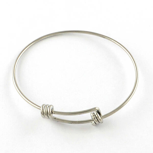 Tarnish Resistant Adjustable 201 Stainless Steel Expandable Bangle Making