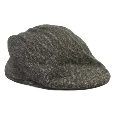 KING ICE Mens Flat Cap Brown Wool M