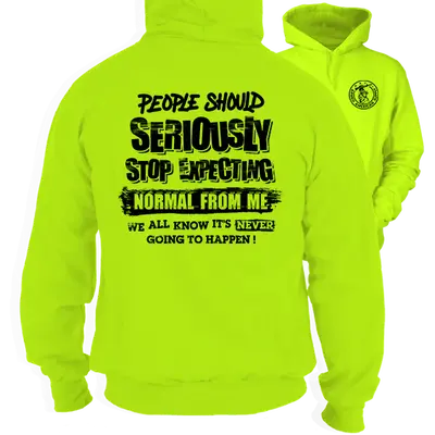 Should Stop Expecting - Safety Yellow Hoodie