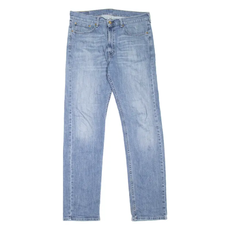 LEVI'S 505 Jeans Mens Blue Regular Straight Stone Wash W34 L34
