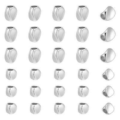 40Pcs 2 Styles Brass Bead