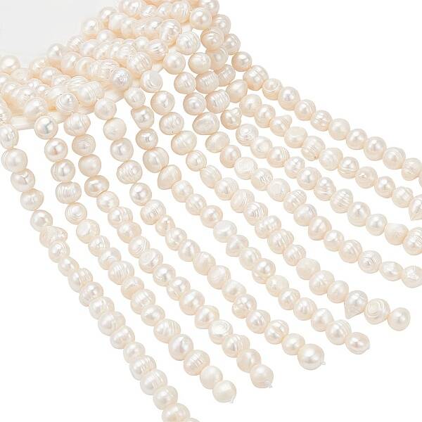 10 Strands Natural Cultured Freshwater Pearl Beads Strands