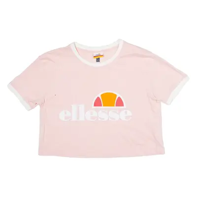 ELLESSE Cropped Womens T-Shirt Pink UK 8