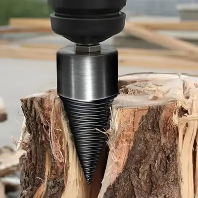 Wood Split Core Drill Bit, 2 Counts Electric Powered Wood Splitter Drill Bit, Wood Split Core Drill Bit For Home Use