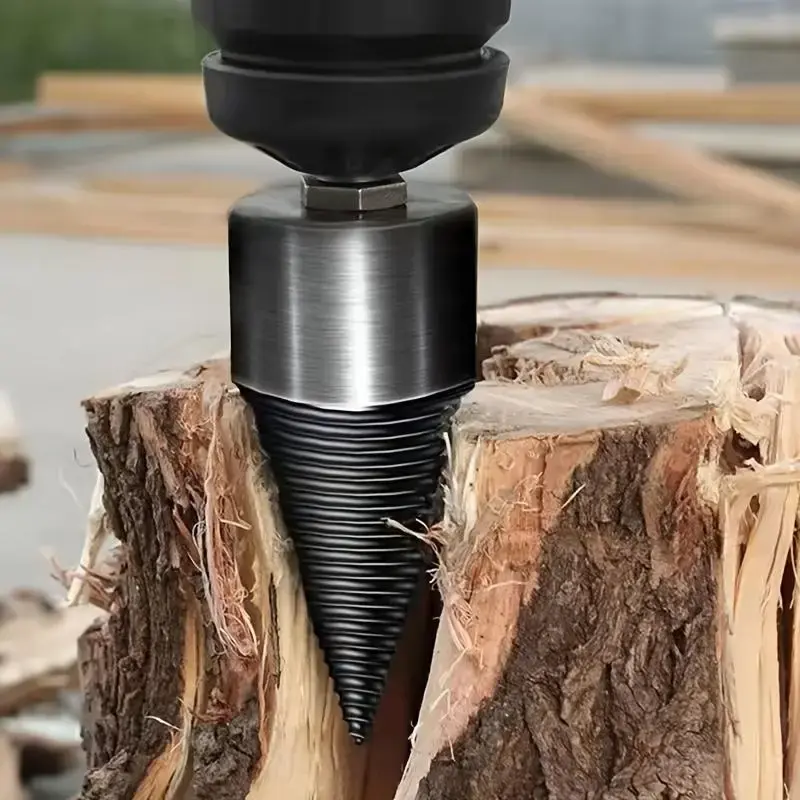 Wood Split Core Drill Bit, 2 Counts Electric Powered Wood Splitter Drill Bit, Wood Split Core Drill Bit For Home Use