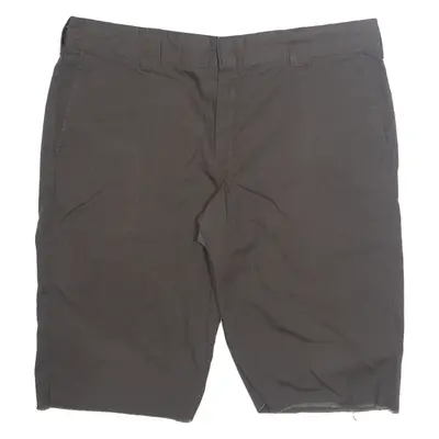 DICKIES Cut Off Mens Workwear Shorts Brown Slim 2XL W40