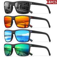 3/4 Pack New Designer Box Polarized Colorful Sunglasses for Men and Women Suitable for Driving, Fishing, Outdoor Sports UV400...