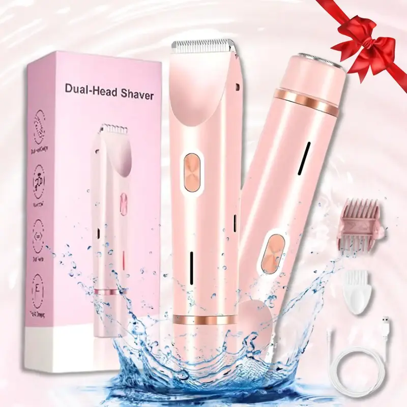 2 in 1 Electric Hair Remover, 1 Box USB Rechargeable Waterproof Hair Removal Tool & Accessories, Multifunctional Hair Removal...