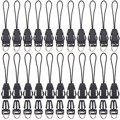 100pcs Plastic Cord Mobile Straps with Detachable Buckle