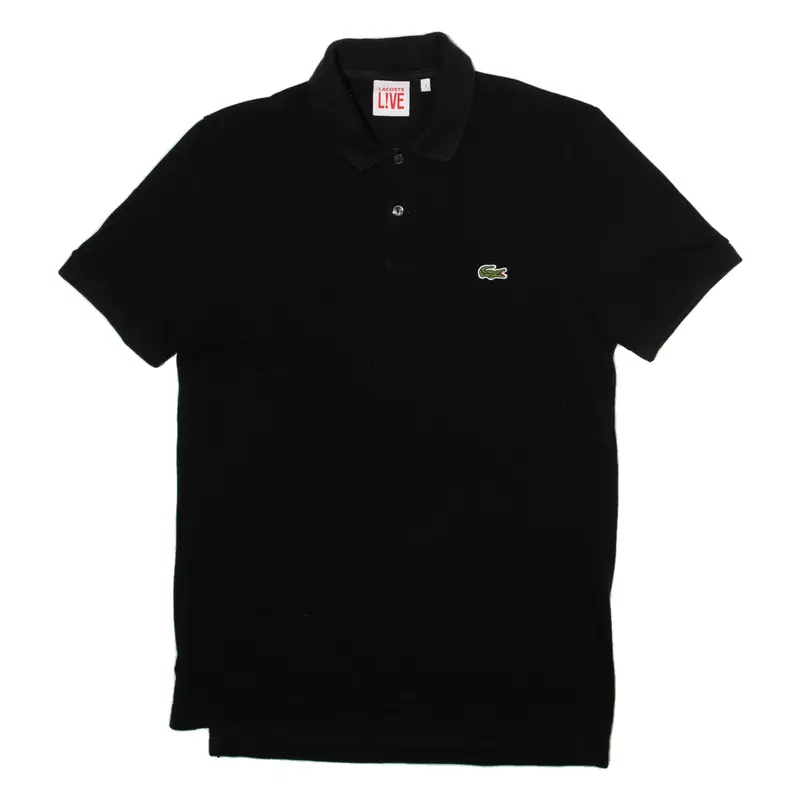 LACOSTE LIVE Mens Polo Shirt Black XS
