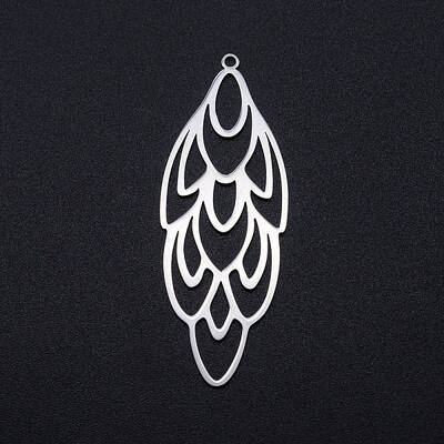 Tarnish Resistant 201 Stainless Steel Big Filigree Pendants