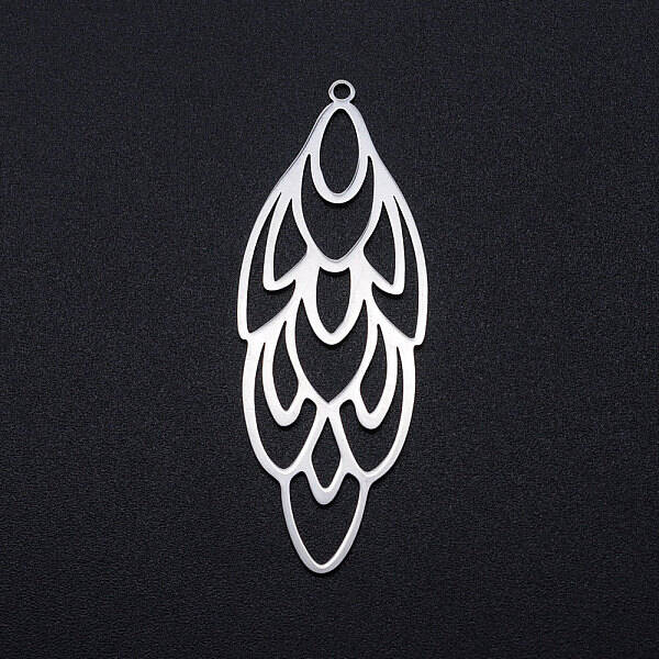 Tarnish Resistant 201 Stainless Steel Big Filigree Pendants