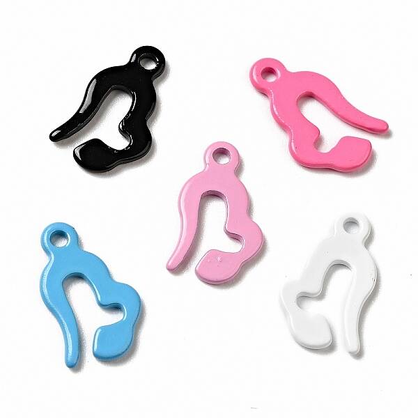 Spray Painted 201 Stainless Steel Charms