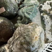 [Crescent Cast] All Moss Agate Products for Grounding & Healing Energy - Options Are In The Variations