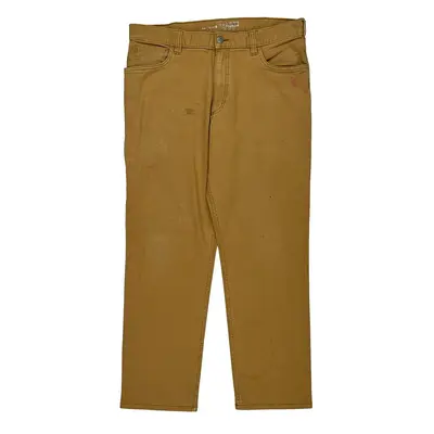 Carhartt Trousers - 34W 32L Brown Cotton Blend