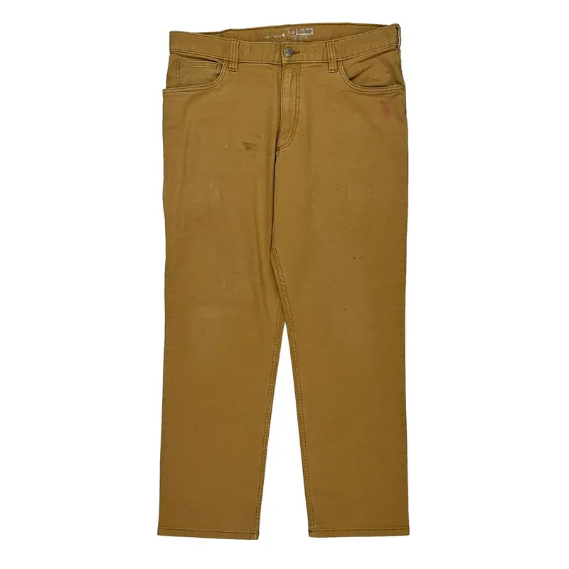 Carhartt Trousers - 34W 32L Brown Cotton Blend